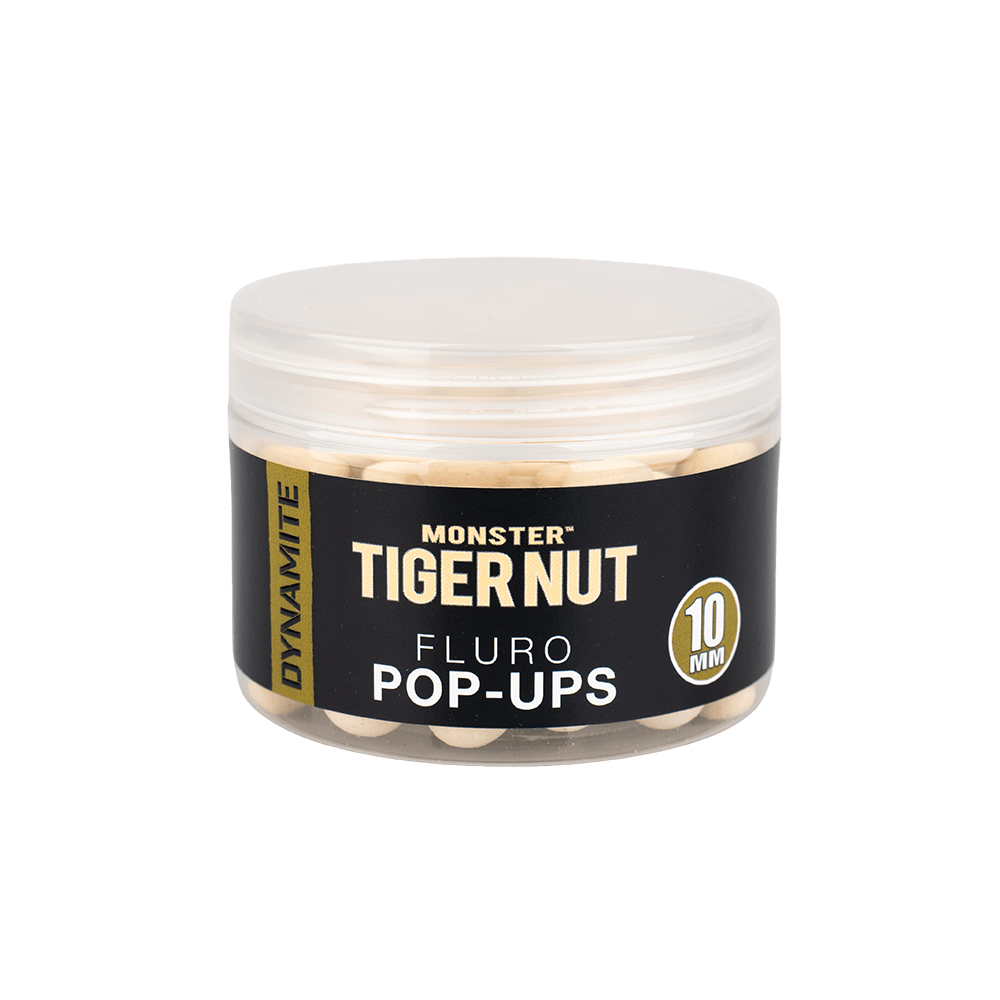 Dynamite Baits Monster Tiger Nut Pop Ups - White Fluro 15mm