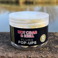 Dynamite Baits Hot Crab & Krill Fluro Pop Ups. 15mm