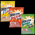 Swim Stim Feeder Mix bags on black background