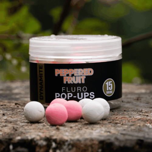 Dynamite Baits Peppered Fruit Fluro Pop Ups 15mm