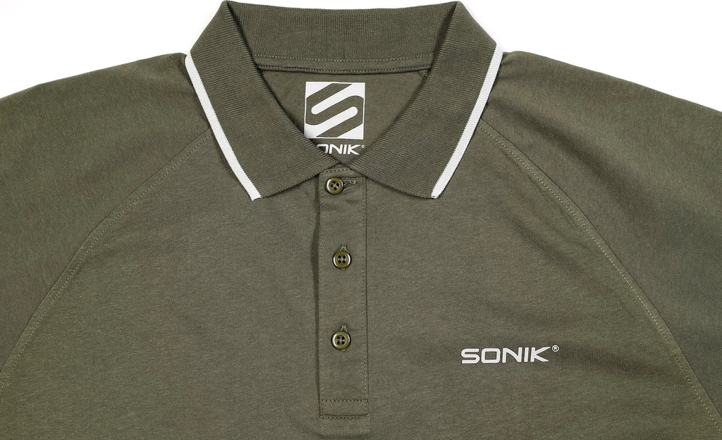 Sonik Sports Raglan Green Polo Shirt