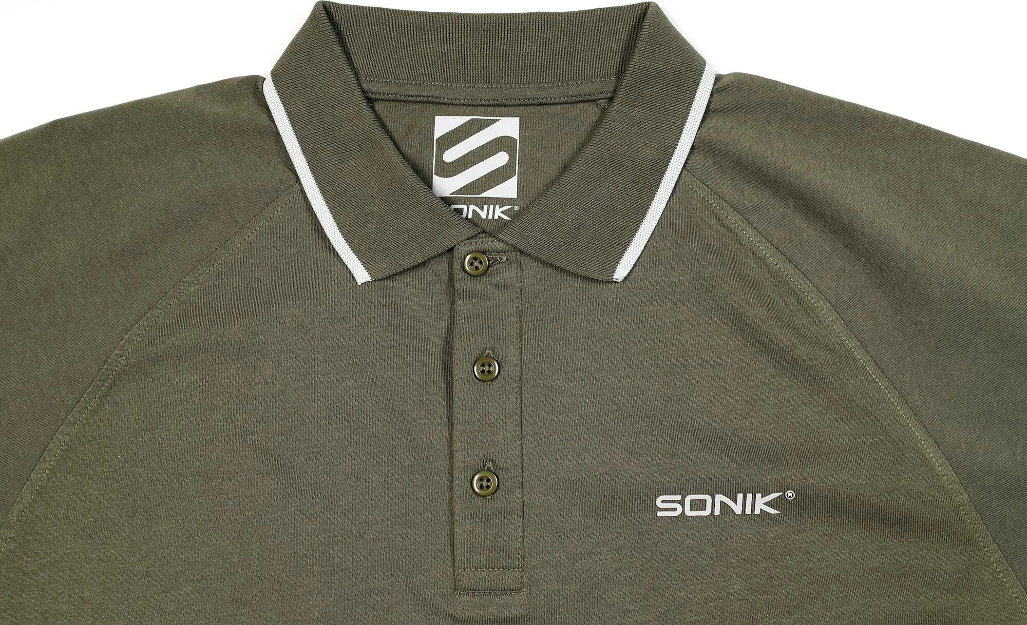Sonik Sports Raglan Green Polo Shirt
