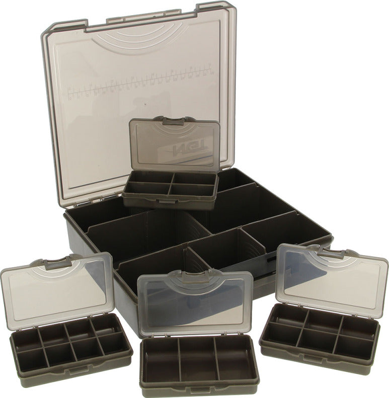 NGT 4+1 Tackle Box - Tackle Box with 4 Bit Boxes