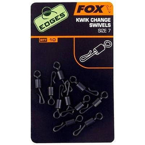 Fox Edges Kwik Change Swivels size 7 Terminal Tackle Fox- GO FISHING TACKLE