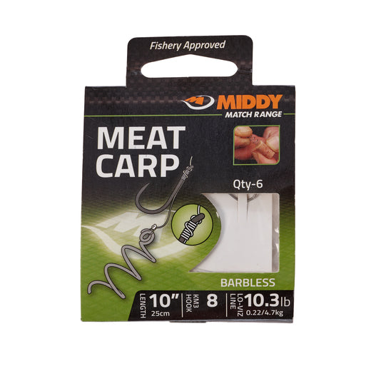 MIDDY Meat Carp Hooks-to-Nylon: