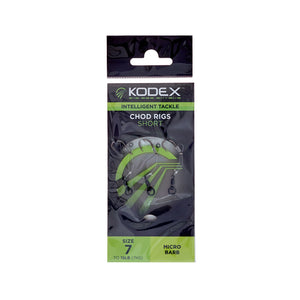KODEX Chod Rigs: Short - Size 7 to 15lb (3pc pkt) freeshipping - Going Fishing Tackle