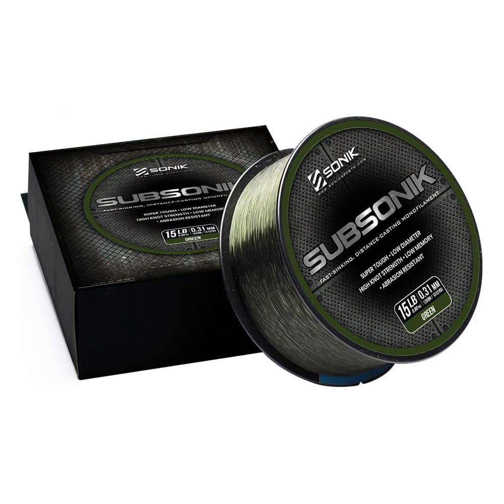 Sonik Subsonik mainline Green freeshipping - Going Fishing Tackle