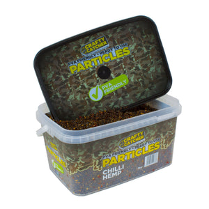 CHILLI HEMP  PARTICLES  3KG particles Crafty Catcher- GO FISHING TACKLE