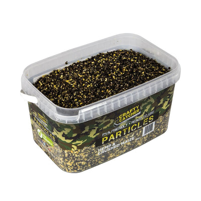 HEMP & CRUSHED MAIZE PARTICLES 3KG particles Crafty Catcher- GO FISHING TACKLE
