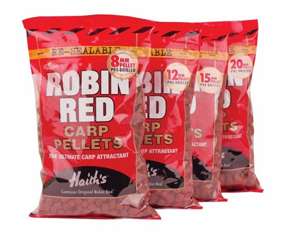 Dynamite Baits Robin Red Carp Pellets PRE- DRILLED 900G Pellets Dynamite Baits- GO FISHING TACKLE