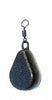 Swivel Flat Pear Bomb-Smooth Coated freeshipping - Going Fishing Tackle