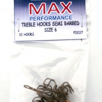 Semi Barbed Treble hooks