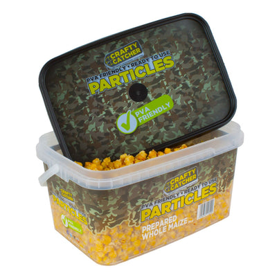 PREPARED WHOLE MAIZE PARTICLES  3KG particles Crafty Catcher- GO FISHING TACKLE