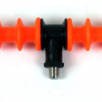 Spiral feeder rod rest head fixed -Orange